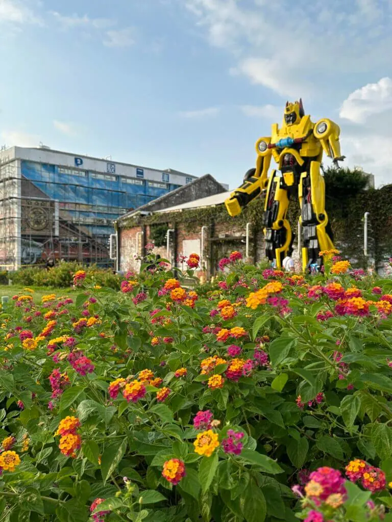 Artwork at Kaohsiung Pier 2 Art District, Taiwan 7 day itinerary