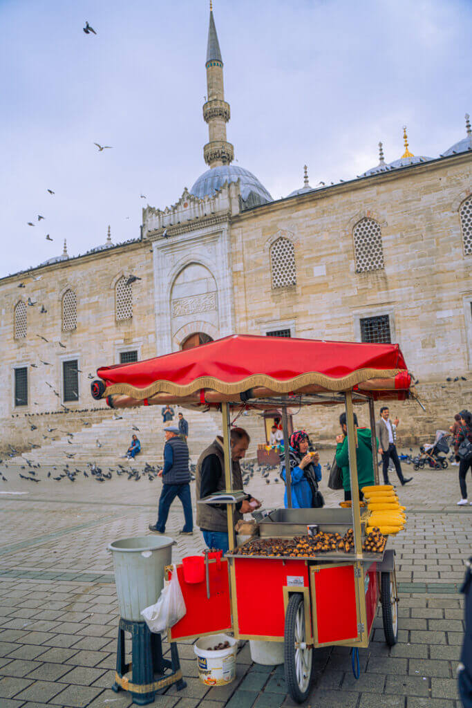 street food chesnuts istanbul