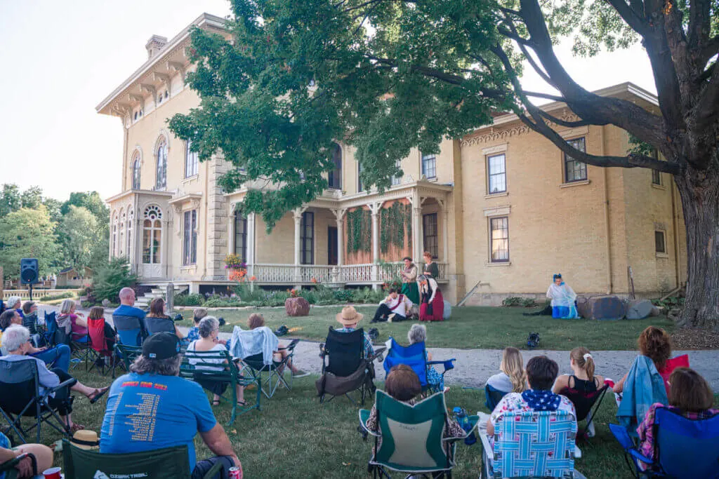 Lincoln Tallmann House Shakespeare in the Park Janesville WI