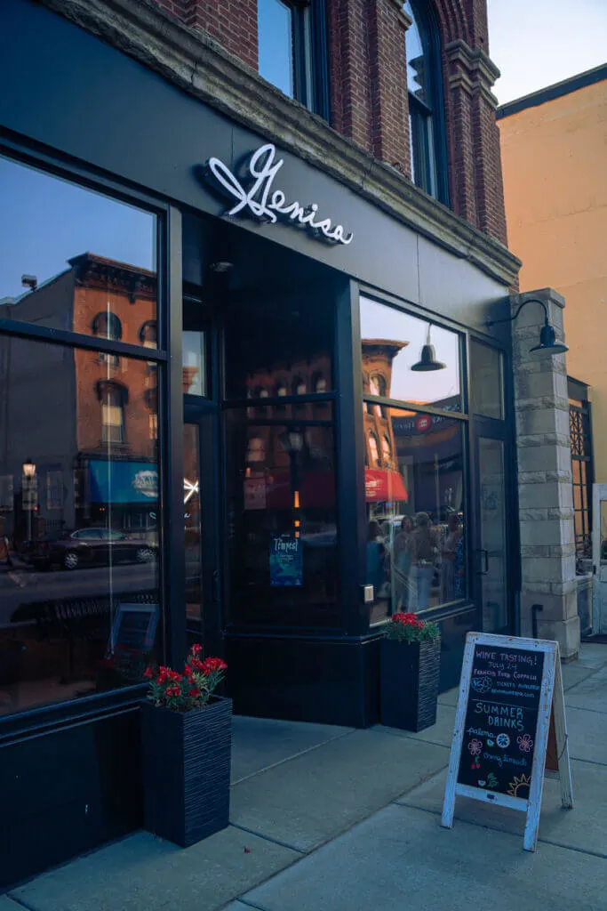 exterior of Genisa Restaurant Janeville Travel Guide