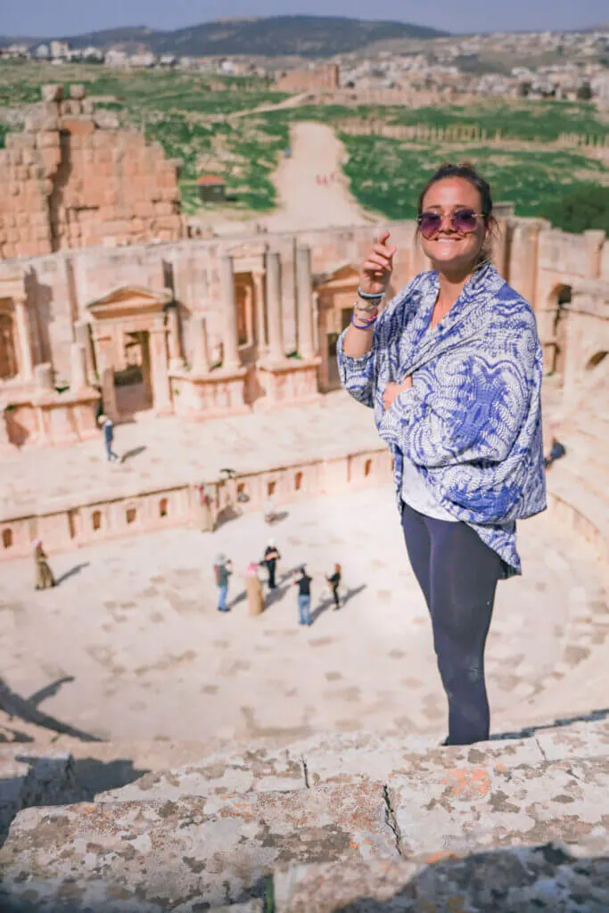 Solo travel in Jerash Jordan