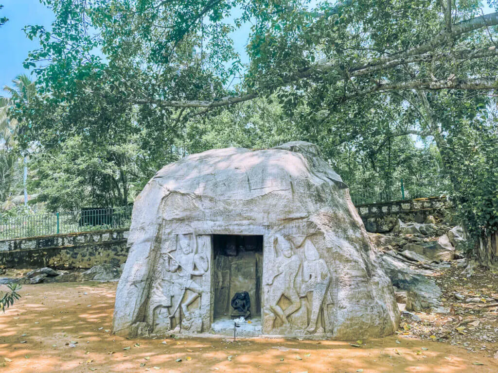 Kovalam Vizhinjam Rock Cut Cave temple historic places to see