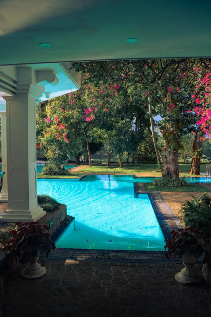 Sri Lanka affordable acommodation make it worth visiting - One of the beautiful hotels we stayed in, Mahaweli Reach Hotel in Kandy