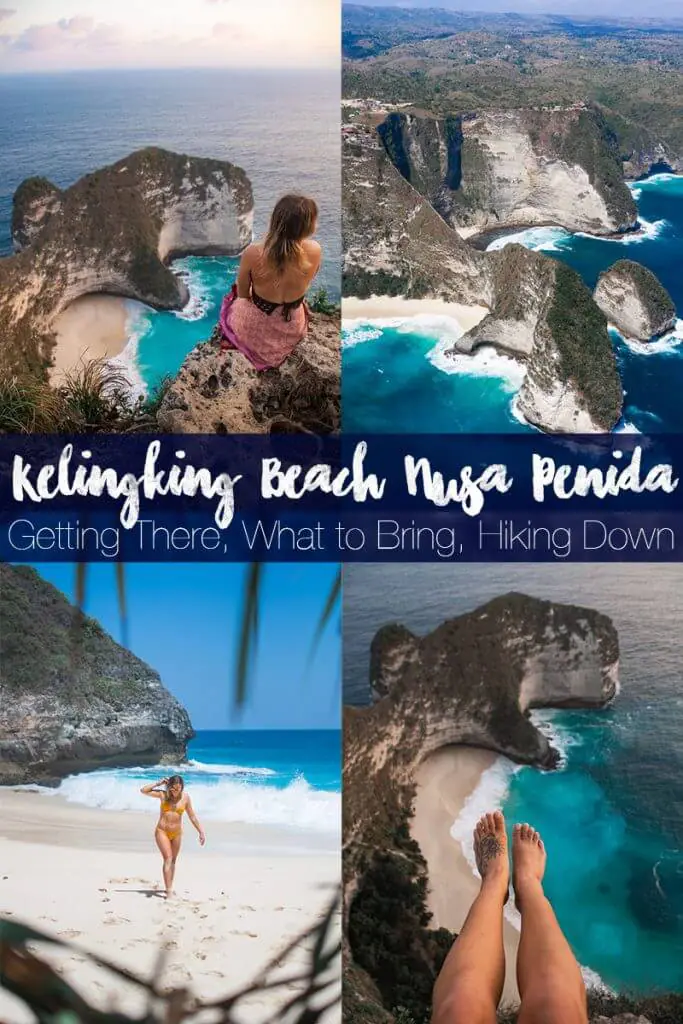 Kelingking Beach Nusa Penida: Guide to getting there, what to bring, and hiking down to the famous nusa penida t rex beach off the coast of Bali.