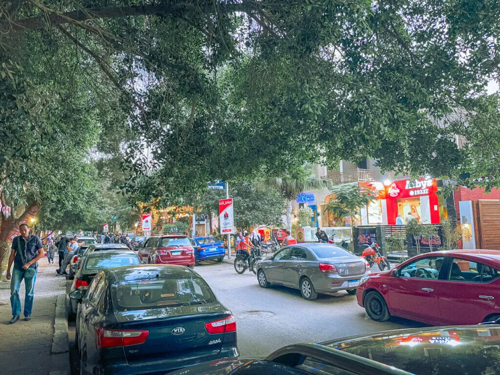 Road 9 Maadi Cairo restaurants, food, shopping