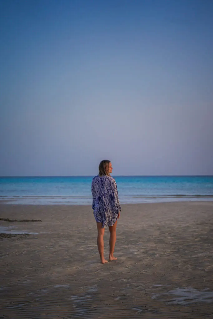 sunset in Wadi el Gemal National Reserve beaches