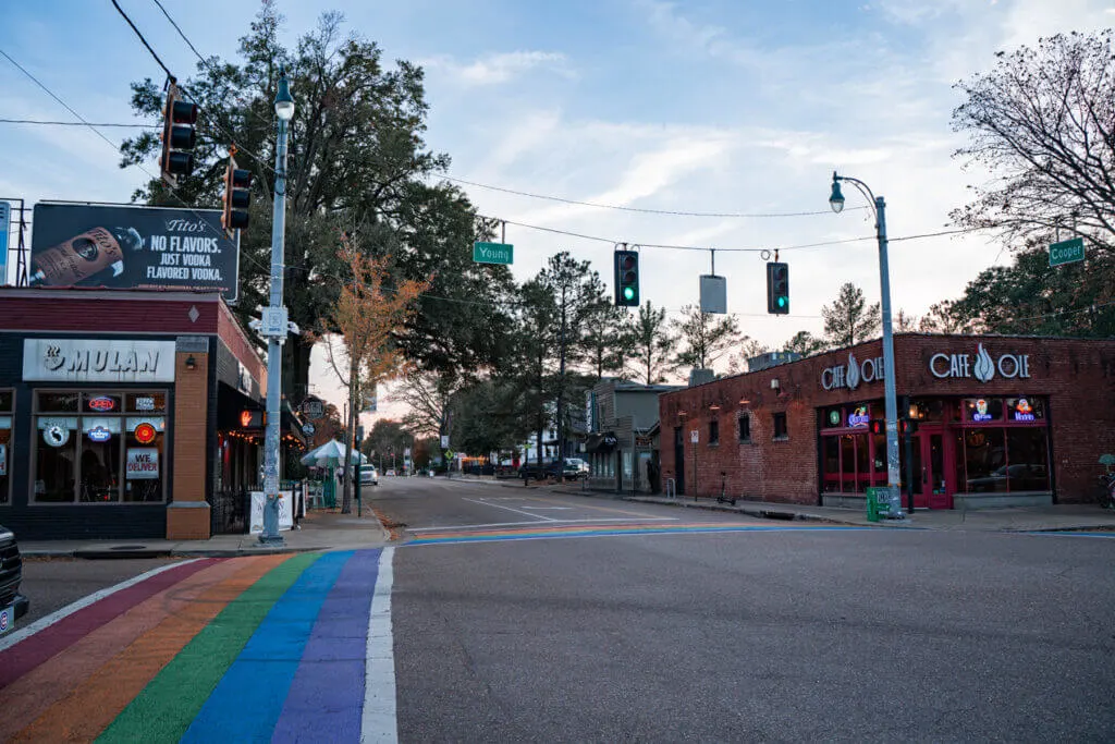 Cooper Young hip neighborhood in Memphis Tennessee