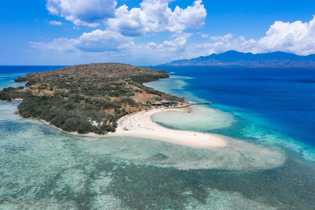 menjangan island drone shot west bali