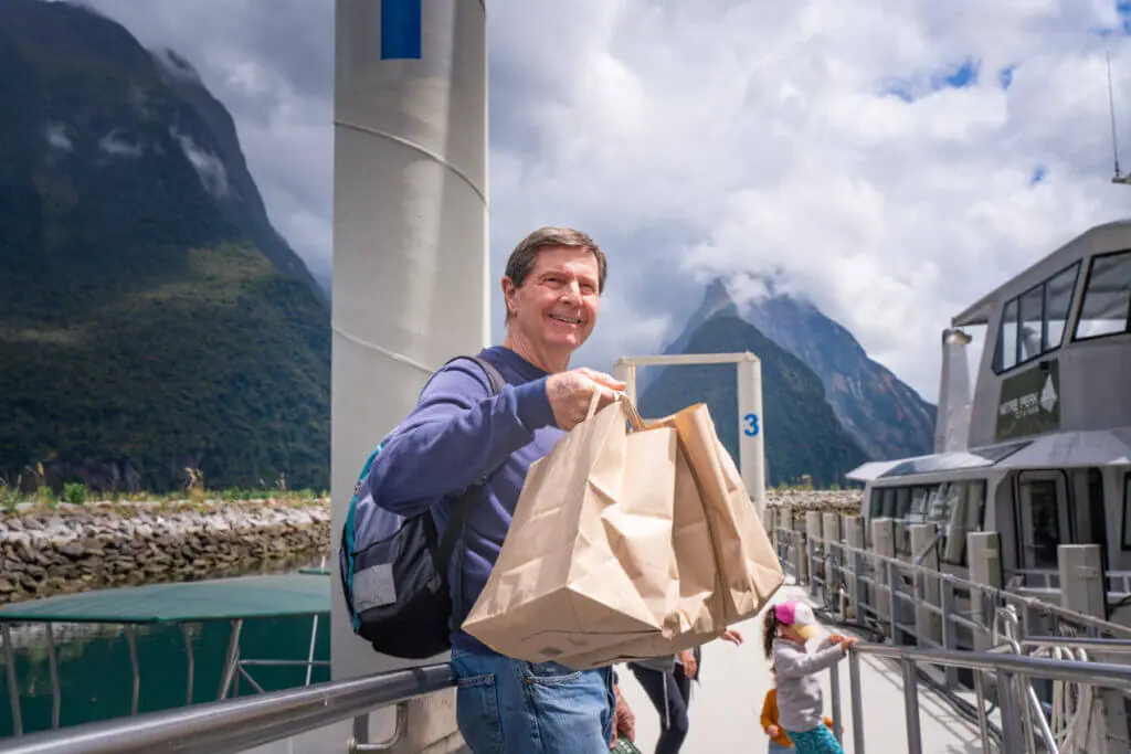 packed lunch on viator day tour from queenstown to milford sound