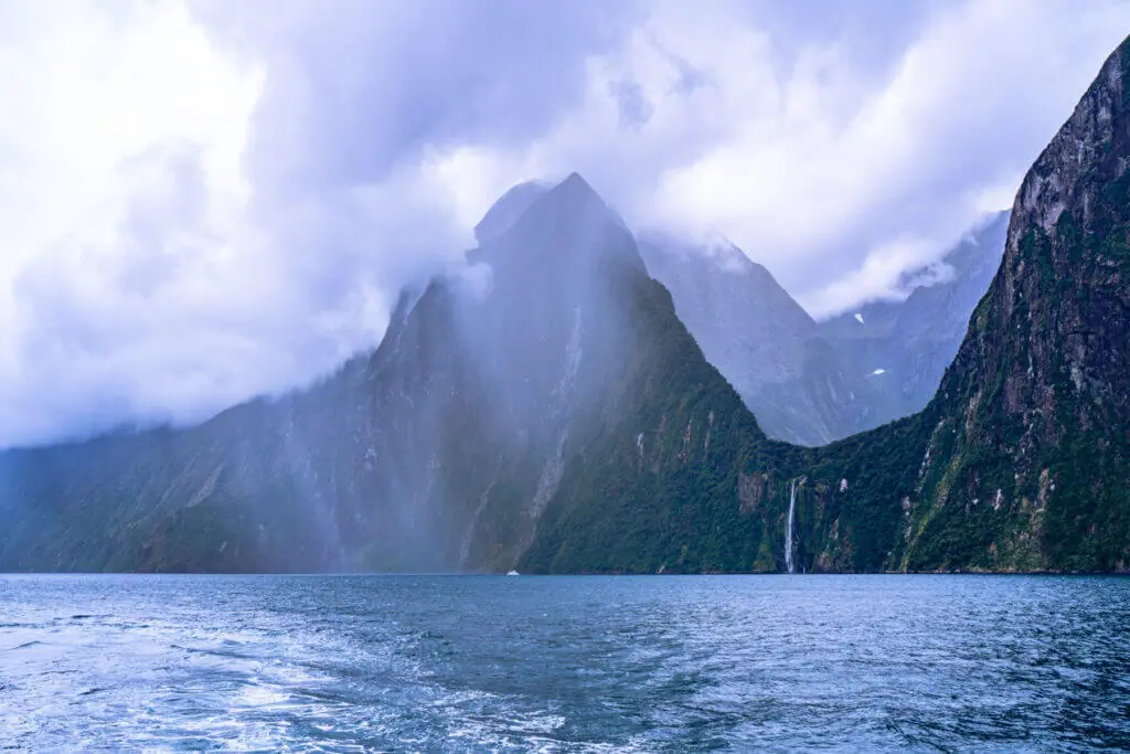 Milford sound rainy day