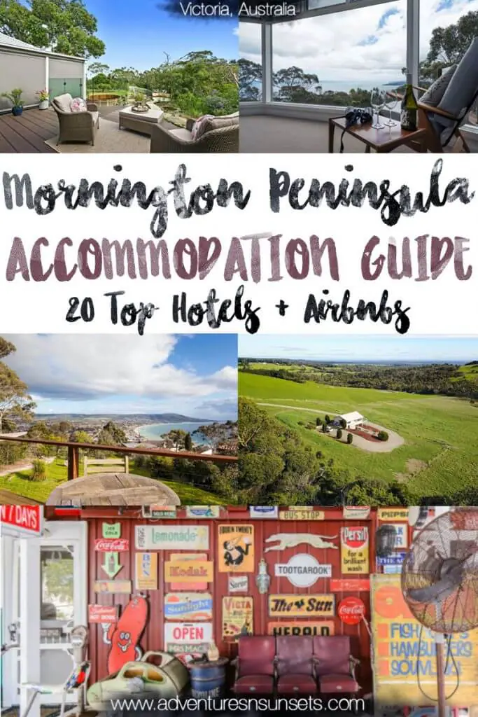 mornington peninsula accommodation guide - here are the best hotels and airbnbs on the Peninsula in different locations