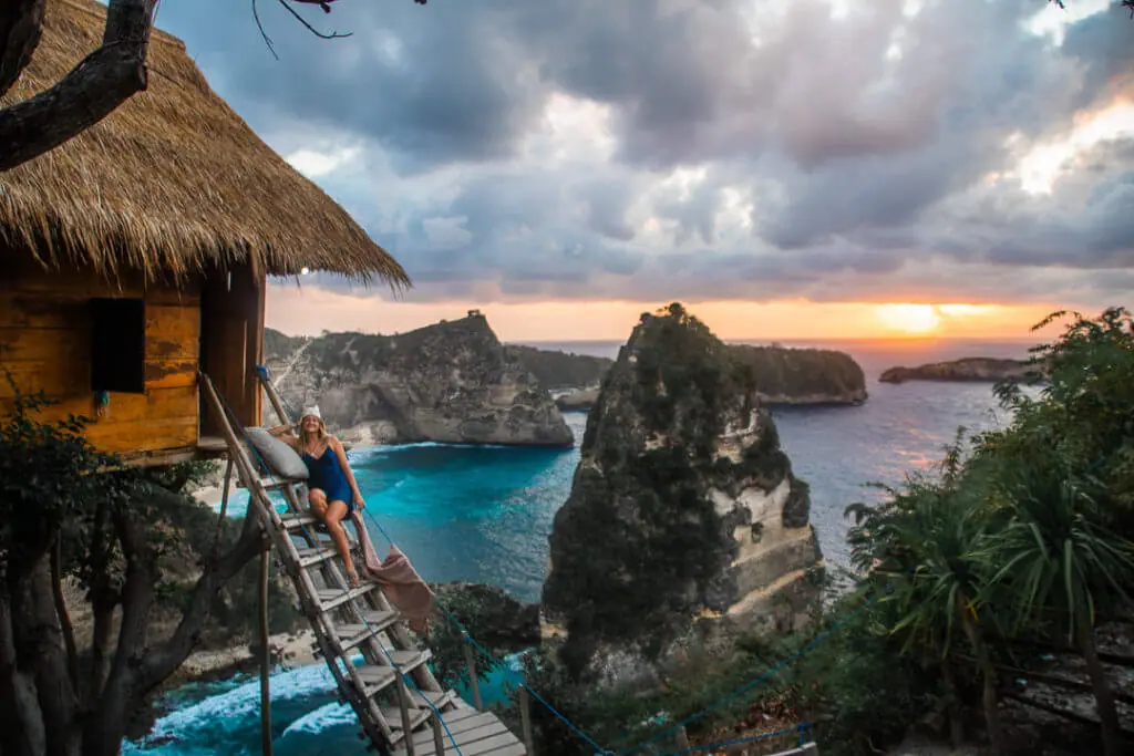 Sunrise from Nusa Penida Rumah Poghon Treehouse Bali