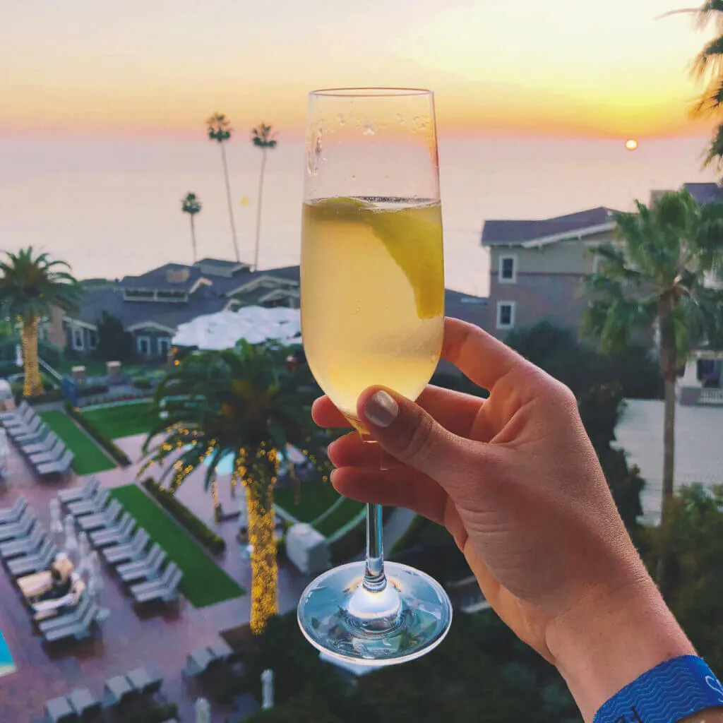 Drinks at the montage Laguna Beach