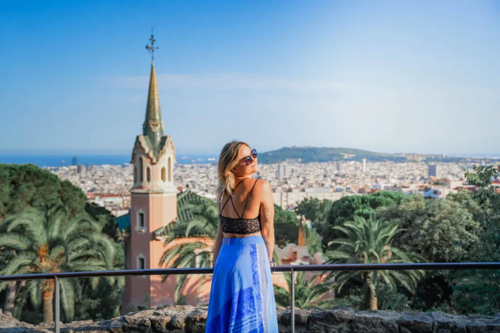 exploring park guell is one of the best barcelona outdoor activities and best views over barcelona 