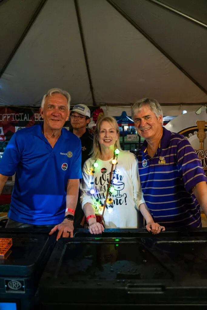 Rougarou festival Houma LA bartenders rotary club