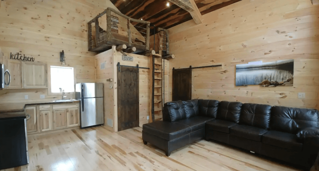 Cozy Treehouse Cabins interior