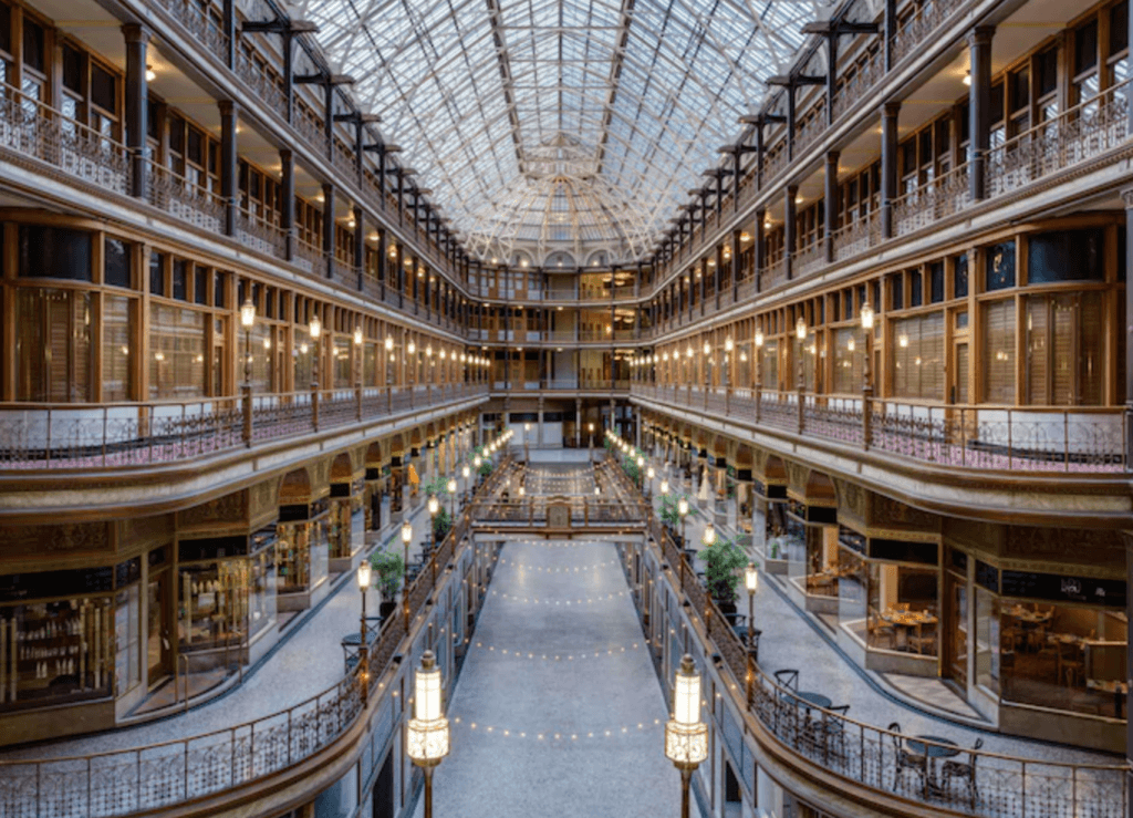 hyatt regency cleveland historic hotel arcade