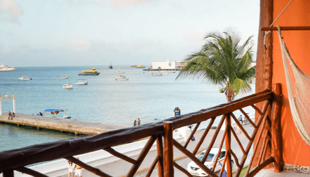 balcony view from vista del mar hotel cozumel ocean view rooms 