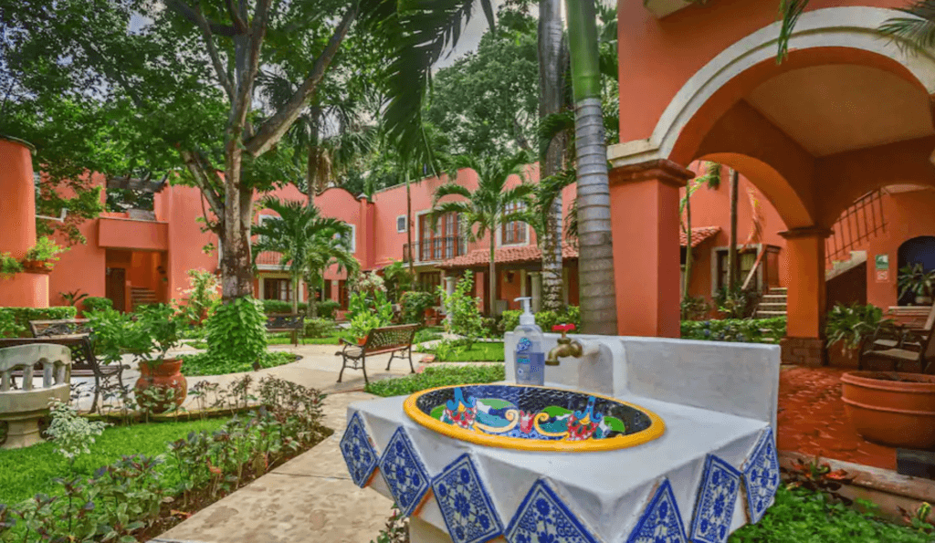 Hacienda San Miguel hotel Cozumel downtown authentic mexican hotel