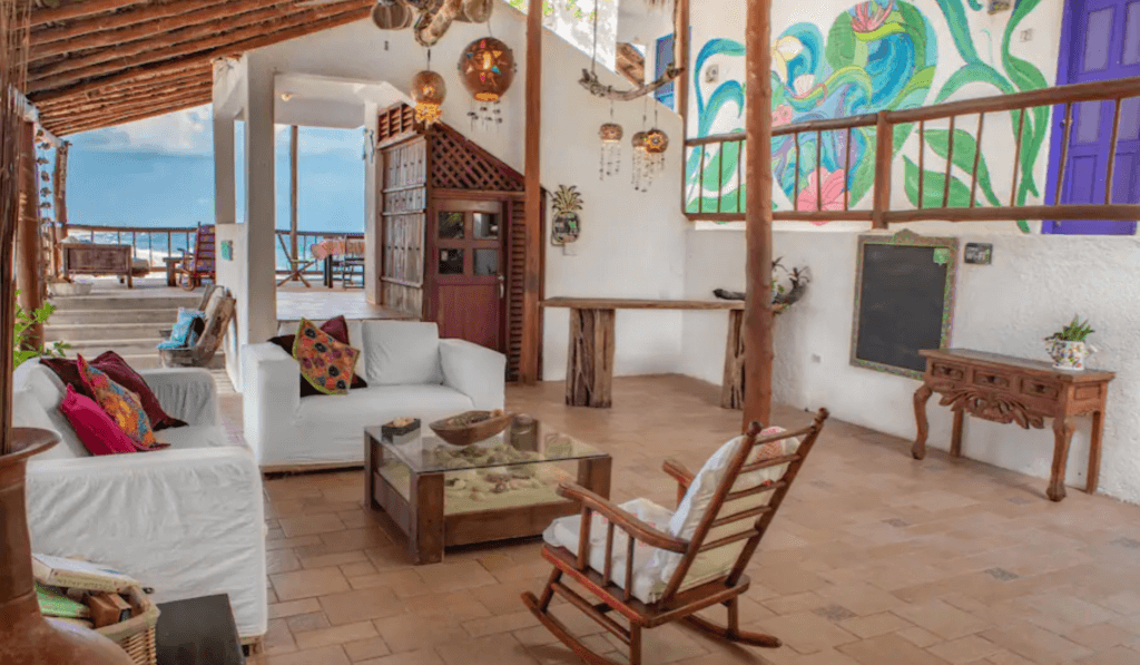 Ventanas al Mar lobby boutique hotel in Cozumel