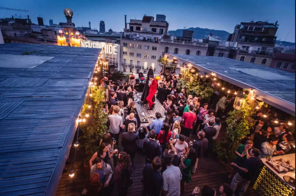 Terraza Pulitzer Barcelona Rooftop Bar near Placa de Catalunya