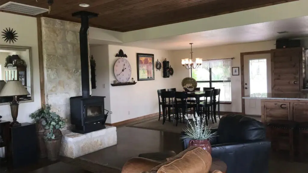 Lovely Interior of Walnut Canyon cabins Fredericksburg TX