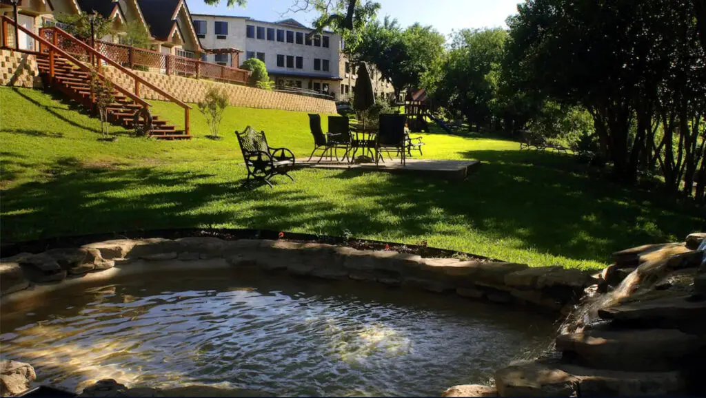The Inn on Barons Creek beautiful creek view in Fredericksburg TX