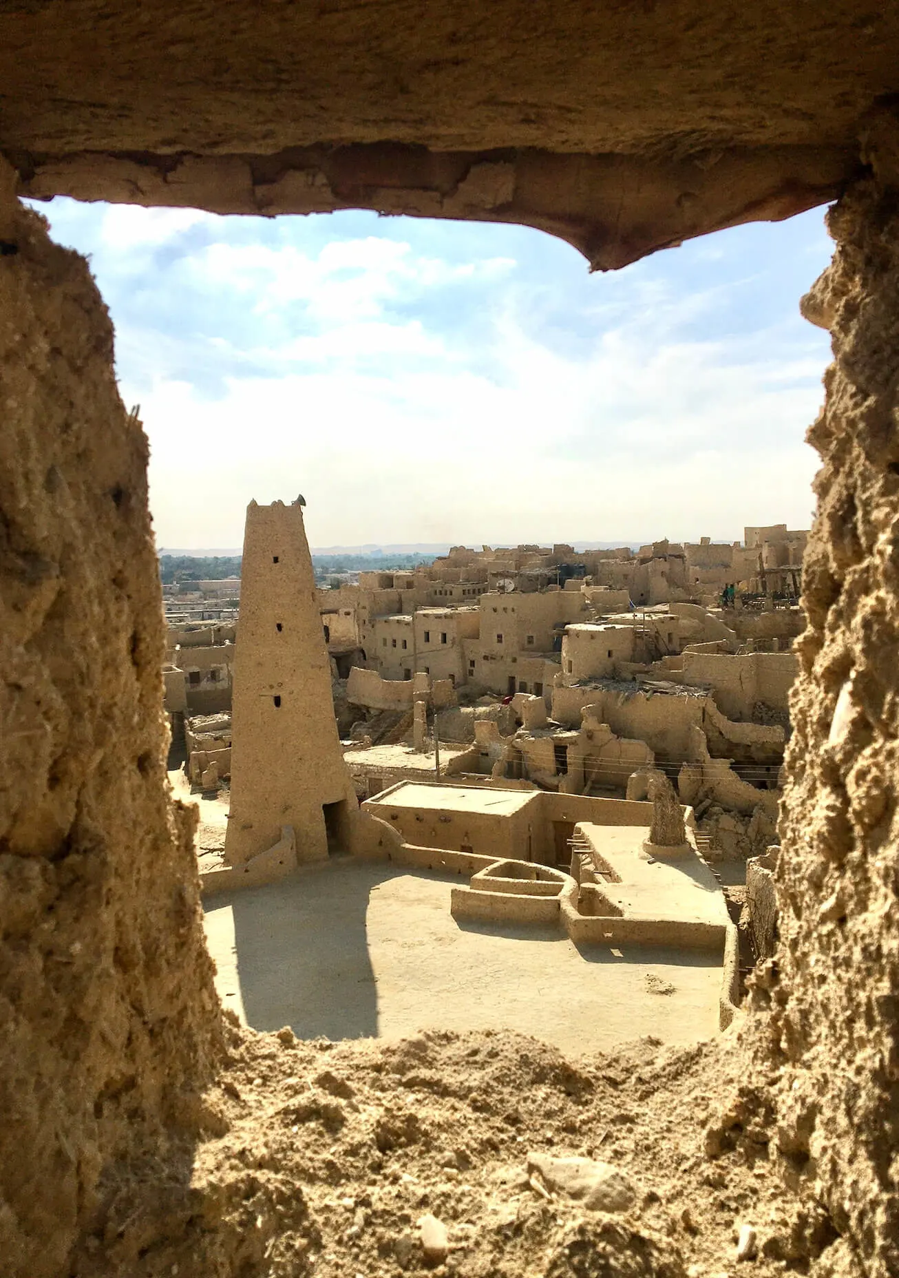 Mud fortress Siwa Oasis Egypt