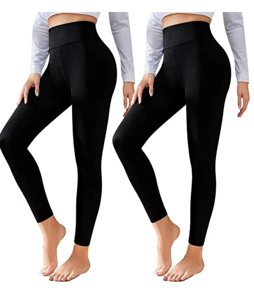 black leggings on any travel packing list