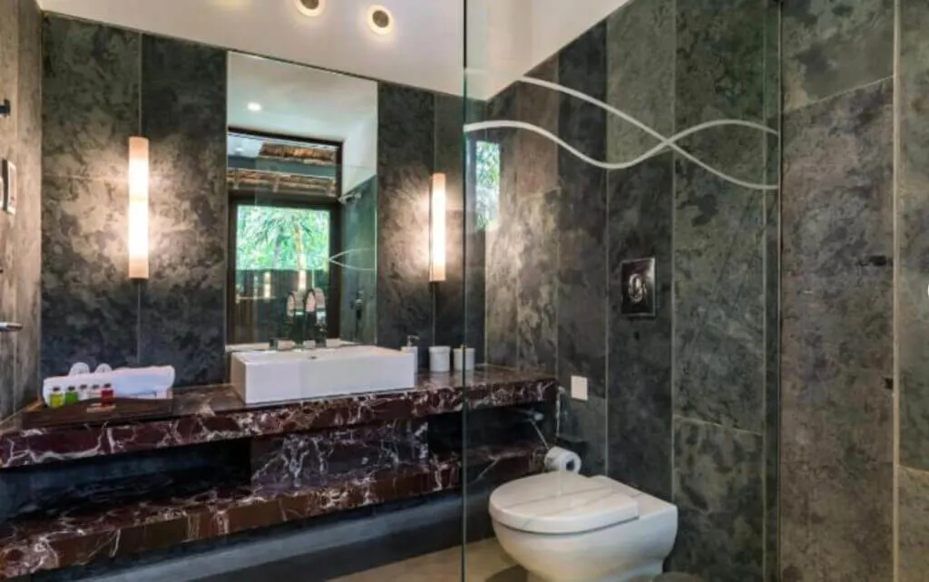 Marble bathrooms Leleela - A Kumarakom Backwater Boutique Resort