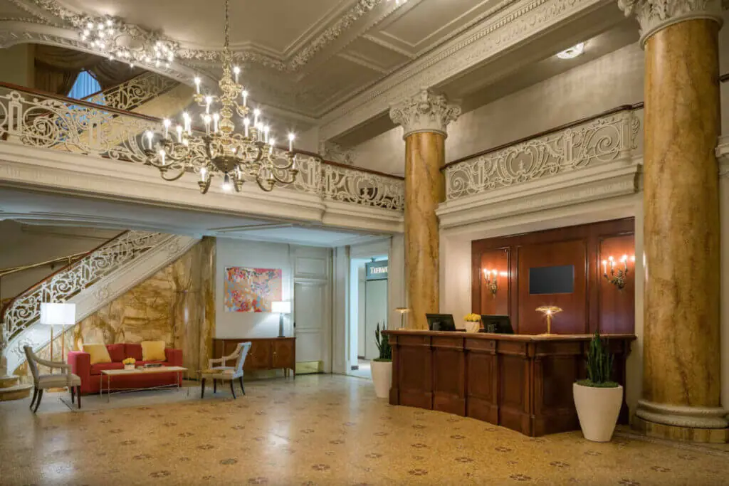 The Bellevue hotel lobby Phuladelphia unique stays