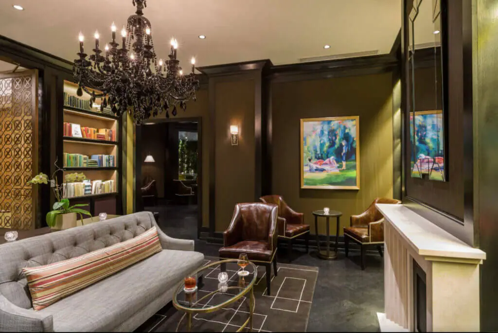 The Rittenhouse Hotel&nbsp; interior design colorful Philadelphia hotel/