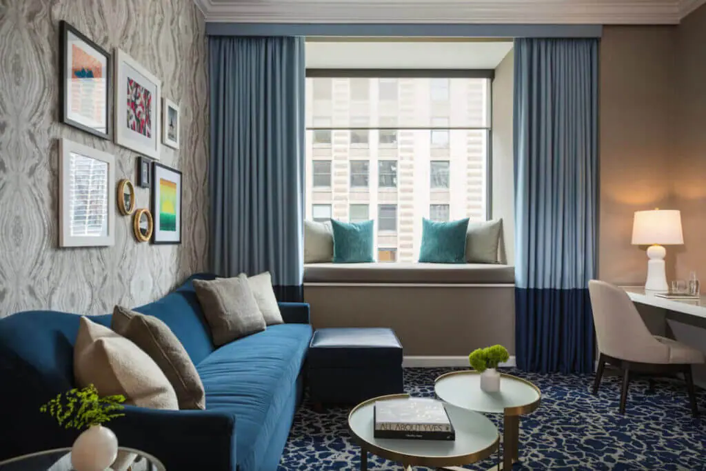 The Kimpton Hotel Monaco is one of the best unique and romantic getaways for couples in philadelphie