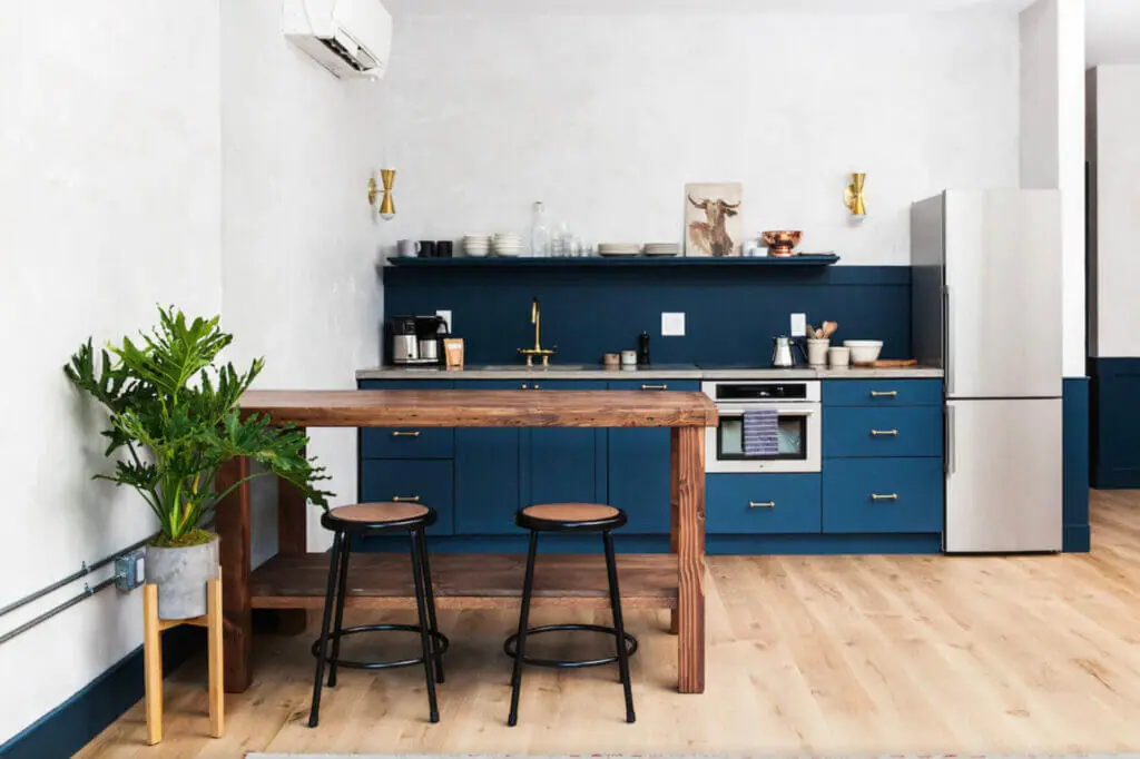 cute kitchen area at apartment style cool philadelphia hotel Lokal Hotel in Old City 