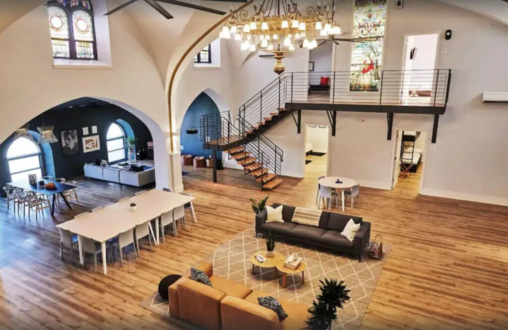 The deacon unique airbnb in philadelphia repurposed church 