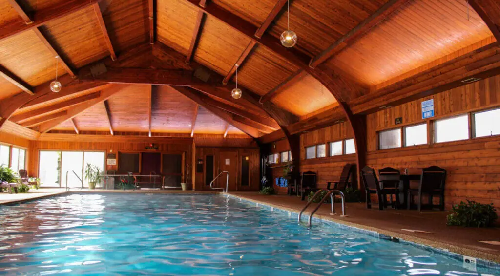 Indoor pool at the Chetola Resort