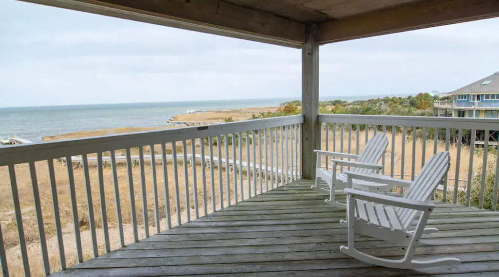 Ocean views from Pamlico Sound Inn, North Carolina