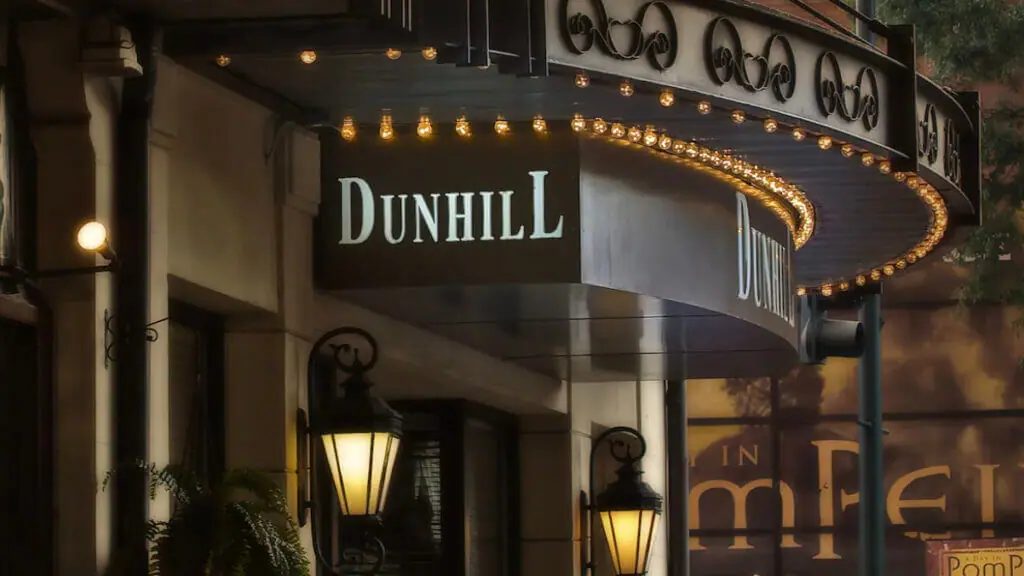 Hotel sign of The Dunhill Hotel, a cool place to stay in North Carolina unique hotels
