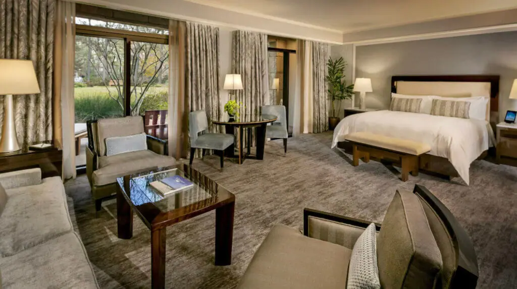 Spacious rooms at Umstead Hotel and Spa