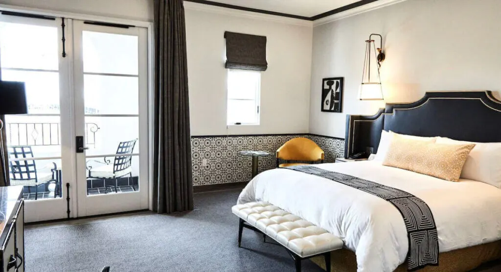 Room interior of Santa Barbara Boutique hotel, Hotel Californian