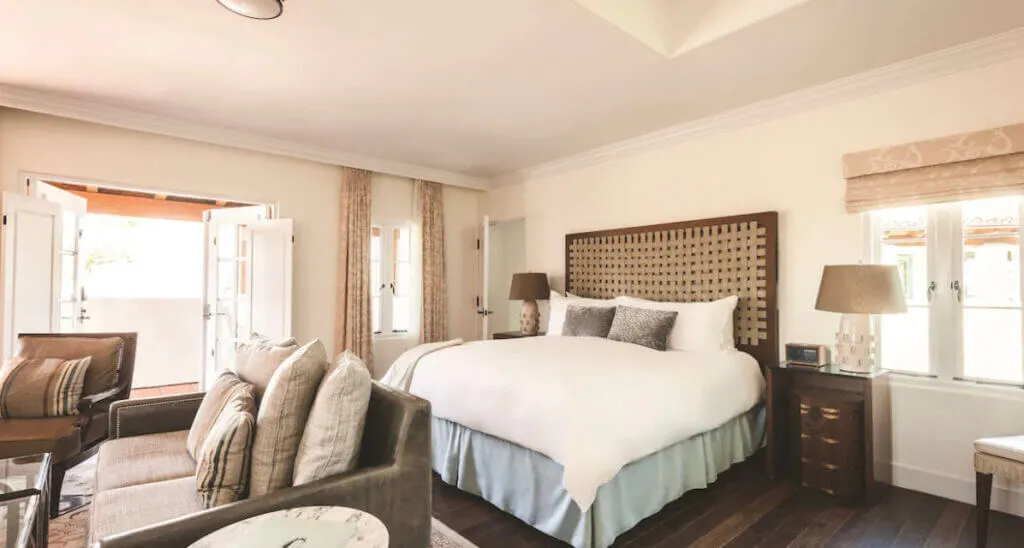 Room interior at El Encanto, Santa Barbara