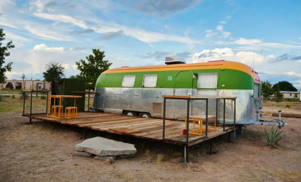 unique place to stay in Texas, El Cosmico in the Marfa Desert