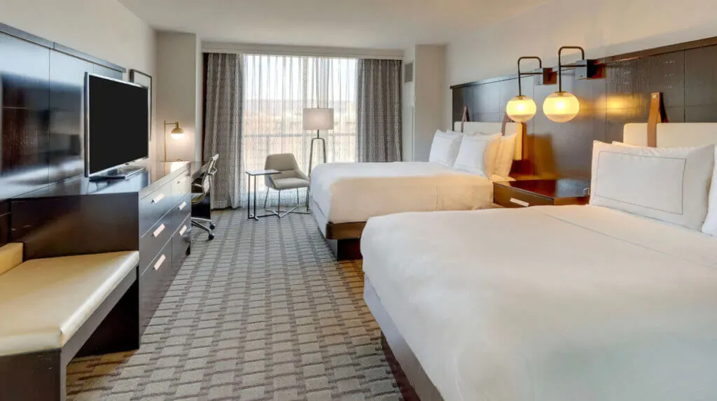 Interior of room at The Chattanoogan Hotel