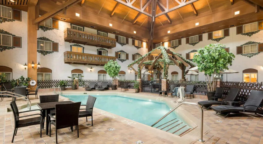 One of the indoor pools at Bavarian Inn Lodge Frankenmuth