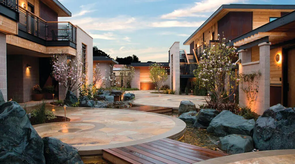 Outdoors area at Bardessono Hotel and Spa