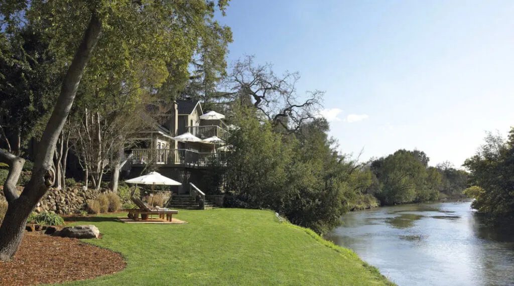 River view at the Milliken Creek Inn & Spa