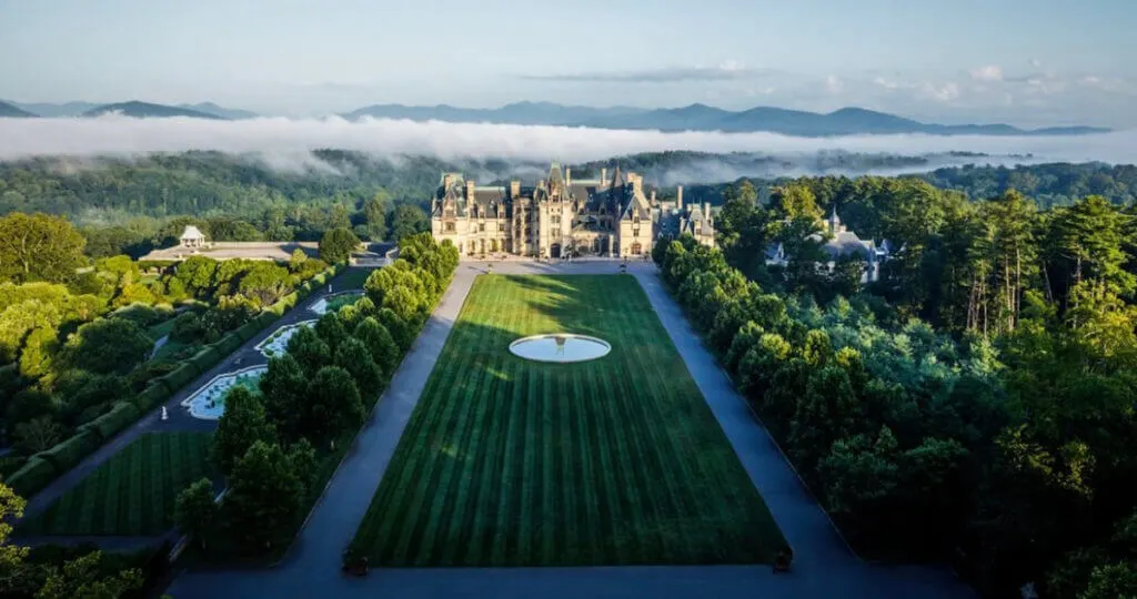 View of most uniques places to stay in Asheville NC The Inn on Biltmore Estate