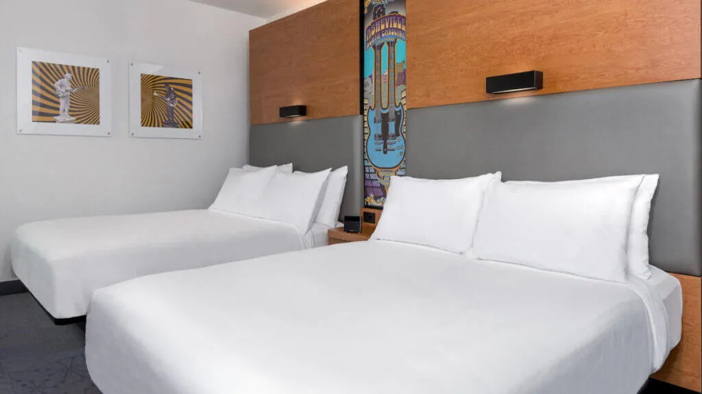 Room at cool Asheville hotel Aloft Downtown