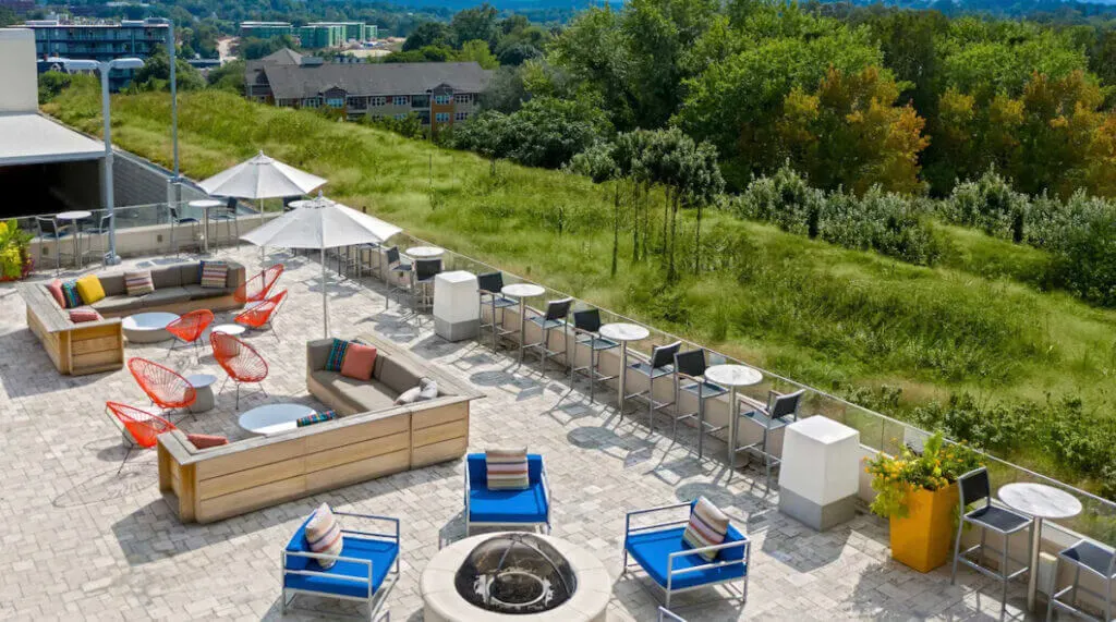 Terrace at Aloft Downtown, Asheville NC