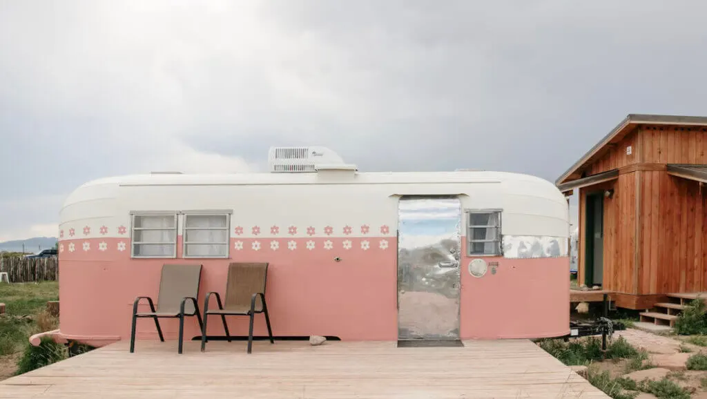 Travel trailers of one of the unique places to stay in NM Hotel Luna Mystica